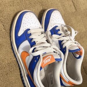 Nike Sneakers in White, Blue, and Orange